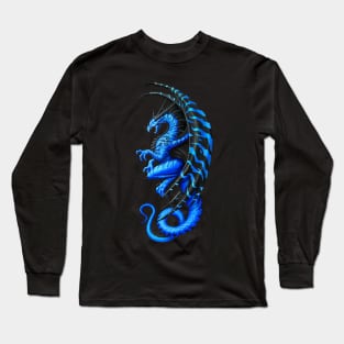 Master Dragon Blue Long Sleeve T-Shirt